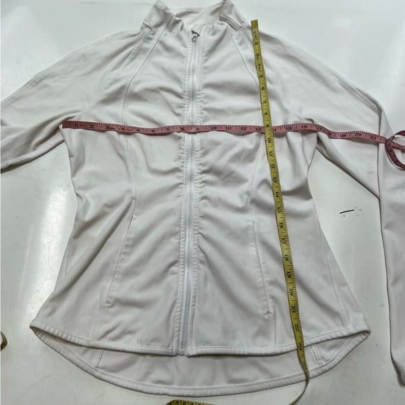 Yoga aw white zip up sports jacket L L107-28 - Picture 4 of 5